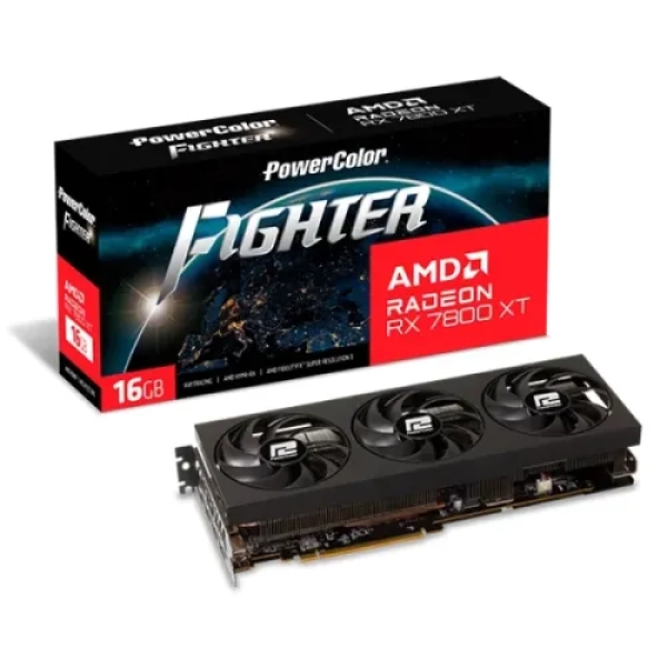 PowerColor Fighter AMD Radeon RX 7800 XT 16GB GDDR6 Graphics Card